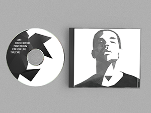 Dycus X Drake rendered on CD jewel case and disc