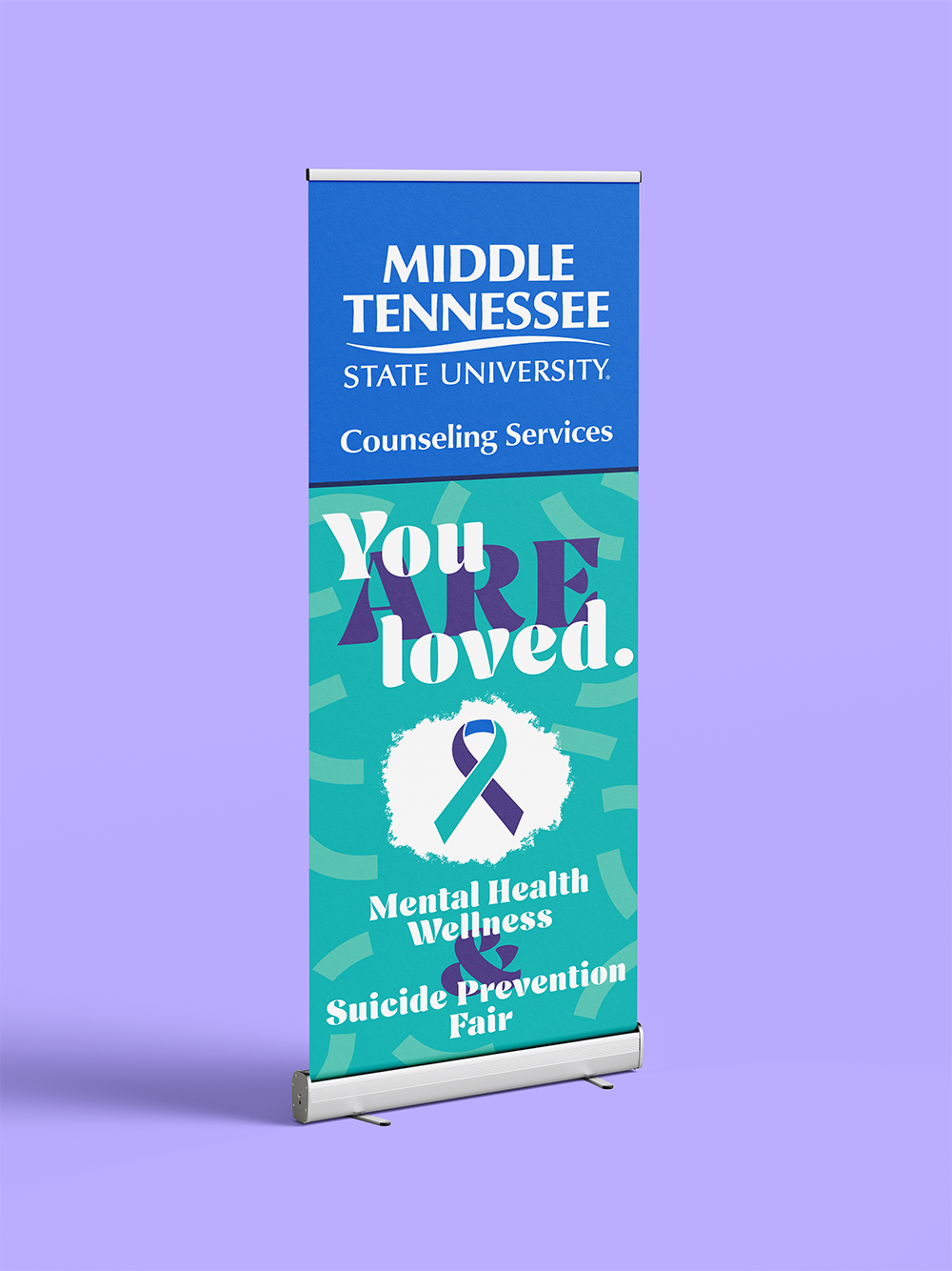 Render of MTSU Suicide Prevention Fair banner