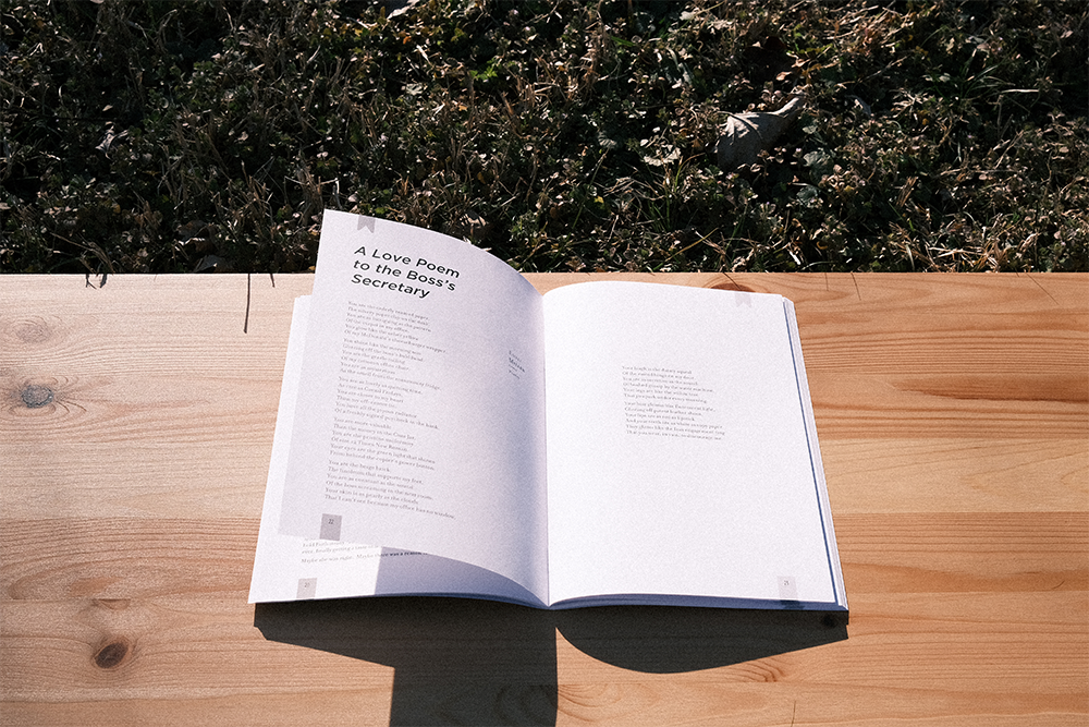 Notations booklet open outdoors